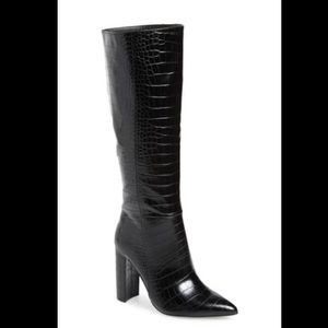 Triumph Croc Knee High Boot